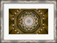 Framed Rotunda Ceiling, Massachusetts State House, Boston