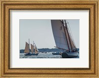 Framed Schooners Sailling, Massachusetts