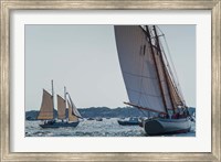 Framed Schooners Sailling, Massachusetts