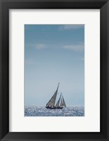 Framed Single Schooner In Cape Ann, Massachusetts