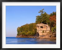 Framed Chapel Rock Overlooks Lake Superior