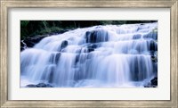 Framed Wide Cascade Of Bond Falls On The Ontonagon River