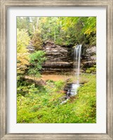 Framed Munising Falls In Autumn, Michigan
