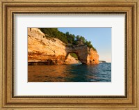 Framed Lovers Leap Arch Along The Lake Superior Shoreline