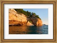 Framed Lovers Leap Arch Along The Lake Superior Shoreline
