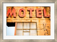 Framed Old Motel Sign, Route 66