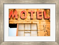 Framed Old Motel Sign, Route 66