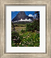 Framed Clements Mountain, Glacier National Park, Montana