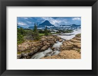 Framed Snowmelt Stream In Glacier National Park, Montana