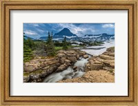 Framed Snowmelt Stream In Glacier National Park, Montana