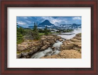 Framed Snowmelt Stream In Glacier National Park, Montana