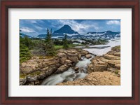 Framed Snowmelt Stream In Glacier National Park, Montana