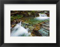 Framed Cascade On Baring Creek, Glacier National Park, Montana