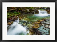 Framed Cascade On Baring Creek, Glacier National Park, Montana