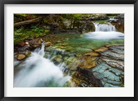 Framed Cascade On Baring Creek, Glacier National Park, Montana