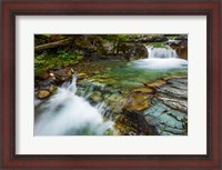 Framed Cascade On Baring Creek, Glacier National Park, Montana