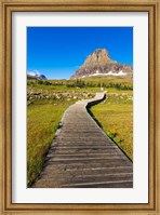 Framed Hidden Lake Trail At Logan Pass, Glacier National Park, Montana