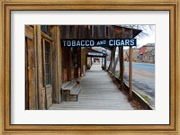 Framed Tobacco Gold Rush Store In Virginia City, Montana