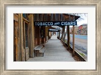 Framed Tobacco Gold Rush Store In Virginia City, Montana