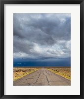Framed Road Into Approaching Storm, Nevada