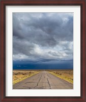 Framed Road Into Approaching Storm, Nevada