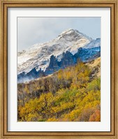 Framed Foggy Mountain In Humboldt National Forest, Nevada