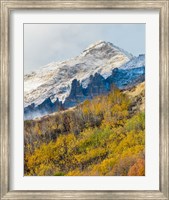 Framed Foggy Mountain In Humboldt National Forest, Nevada