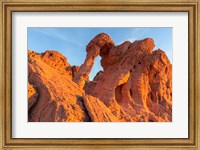 Framed Fire State Park's Elephant Rock, Nevada