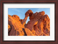Framed Fire State Park's Elephant Rock, Nevada