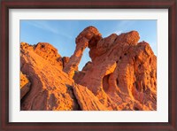 Framed Fire State Park's Elephant Rock, Nevada