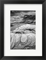 Framed Fire Valley Overlook, Nevada (BW)