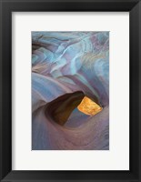 Framed Swirling Polished Sandstone Design, Nevada