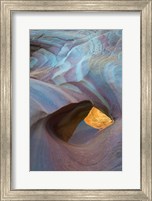 Framed Swirling Polished Sandstone Design, Nevada