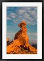 Framed Sunset On Balancing Rock, Nevada
