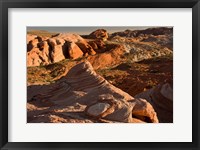 Framed Fire Wave At Sunset, Valley Of Fire State Park, Nevada