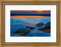 Framed Rocky Seashore Of Cape May, New Jersey