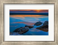 Framed Rocky Seashore Of Cape May, New Jersey