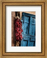 Framed Hanging Chili Peppers, New Mexico