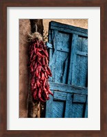 Framed Hanging Chili Peppers, New Mexico