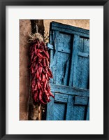 Framed Hanging Chili Peppers, New Mexico