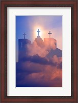 Framed Heavenly Church With Clouds, New Mexico