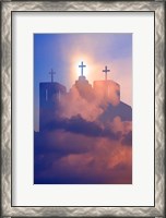 Framed Heavenly Church With Clouds, New Mexico