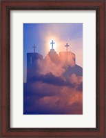 Framed Heavenly Church With Clouds, New Mexico