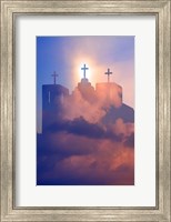 Framed Heavenly Church With Clouds, New Mexico