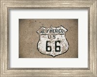 Framed New Mexico State Route 66 Sign