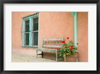 Framed Exterior Of An Adobe Building, Taos, New Mexico