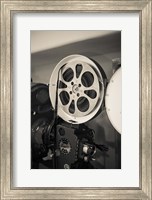 Framed Vintage Film Projector At The Kimo Theater, New Mexico