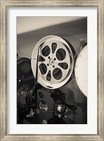 Framed Vintage Film Projector At The Kimo Theater, New Mexico