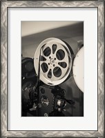 Framed Vintage Film Projector At The Kimo Theater, New Mexico