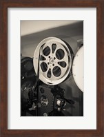 Framed Vintage Film Projector At The Kimo Theater, New Mexico